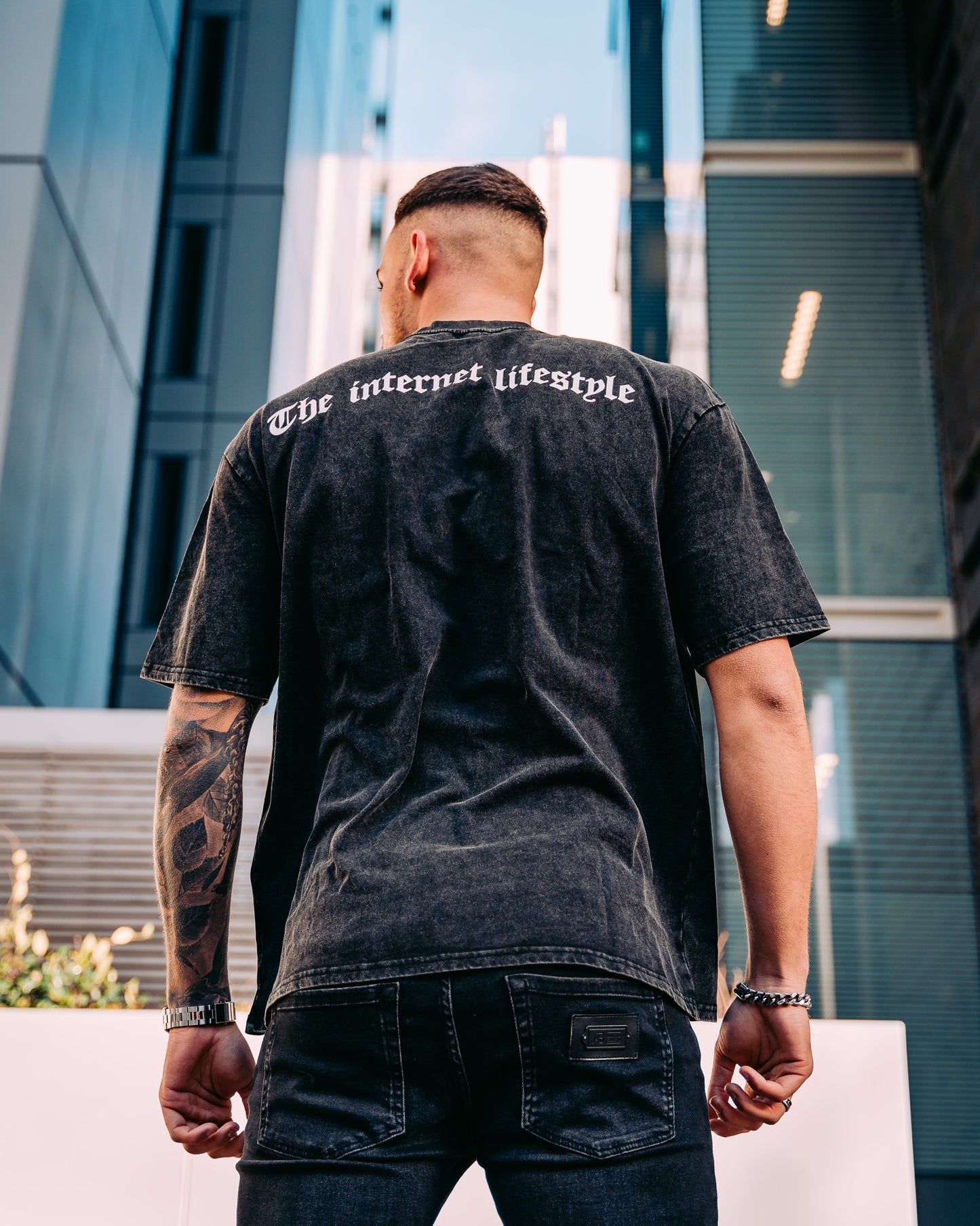 The Internet Lifestyle™ - Wifi Money T-shirt Washed Grey